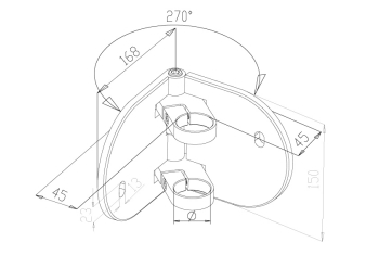 Side Fix Brackets - Model 1030 CAD Drawing